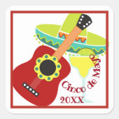 Cinco de Mayo Celebration Sticker (Voorkant)