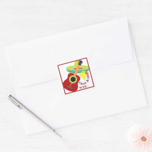 Cinco de Mayo Celebration Sticker (Envelop)