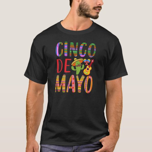 Cinco De Mayo Celebration T-shirt (Voorkant)