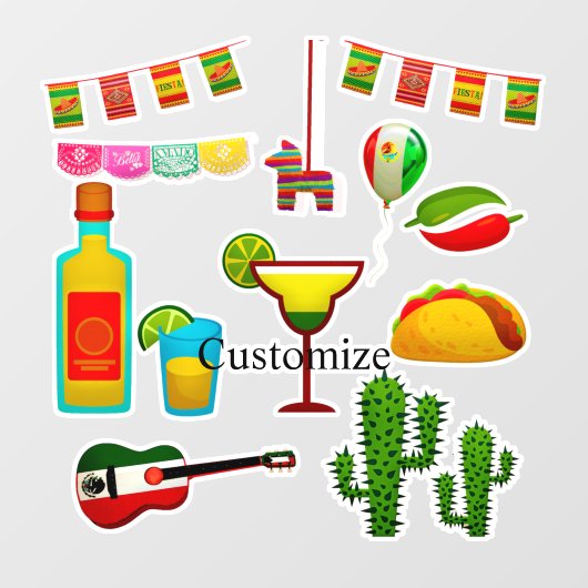 Cinco de Mayo Celebration Thunder_Cove Raamsticker (Vel)