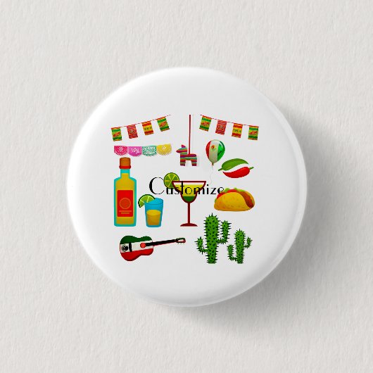 Cinco de Mayo Celebration Thunder_Cove Ronde Button 3,2 Cm (Voorkant)