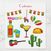 Cinco de Mayo Celebration Thunder_Cove Wijn Etiket (Enkel label)
