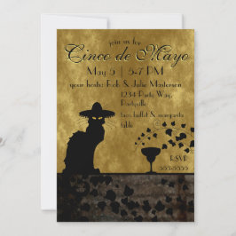 Cinco de Mayo Chat Noir/Gato Negro Kaart