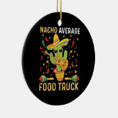 Cinco De Mayo Chef Nacho Gemiddelde Voedsel Vracht Keramisch Ornament (Rechts)