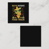 Cinco De Mayo Chef Nacho Gemiddelde Voedsel Vracht Vierkante Visitekaartje (Voorkant / Achterkant)