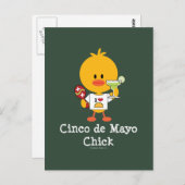 Cinco de Mayo Chick Briefkaart (Voorkant / Achterkant)