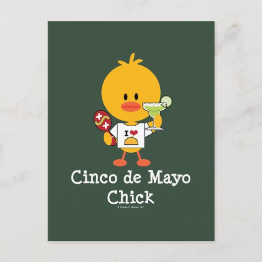 Cinco de Mayo Chick Briefkaart (Voorkant)