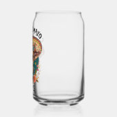 Cinco de Mayo Chihuahua Dragen Sombrero & Serape Blikvorm Glas (Links)