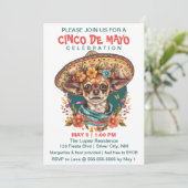 Cinco de Mayo Chihuahua Dragen Sombrero & Serape Kaart (Staand voorkant)