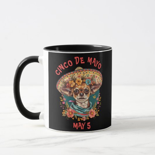 Cinco de Mayo Chihuahua Dragen Sombrero & Serape Mok (Links)