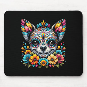 Cinco de Mayo Chihuahua Hond Suiker Schedel Bloem Muismat