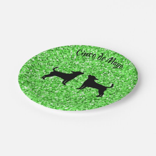 Cinco de Mayo Chihuahua Paper Borden Papieren Bordje (Gekanteld)