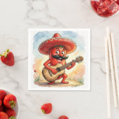 Cinco de Mayo Chili Gitaarspeler Servet (Insitu)