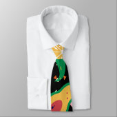 Cinco De Mayo Chili Pepper Maracas Avocado Lemon Stropdas (Gebonden)