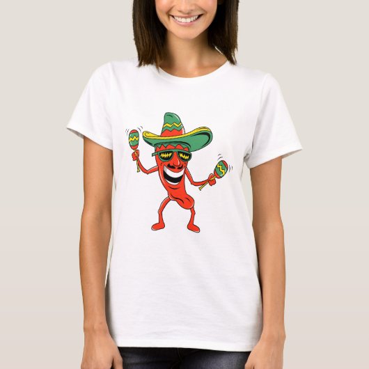 Cinco de Mayo Chili Pepper T-shirts en cadeautjes (Voorkant)