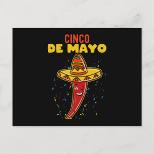 Cinco de Mayo Cilli met sombrero Briefkaart