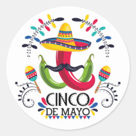 Cinco De Mayo Classic Round Sticker