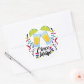 Cinco De Mayo Classic Round Sticker (Envelop)