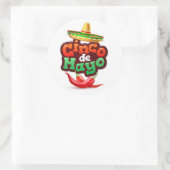 Cinco De Mayo Classic Round Sticker (Tas)