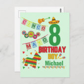Cinco de Mayo Colorful Birthday Boy Fiesta Party Briefkaart (Voorkant / Achterkant)