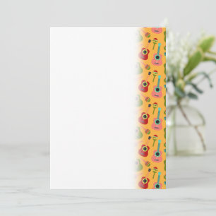 Cinco de Mayo Colorful Guitars Maracas Save The Date