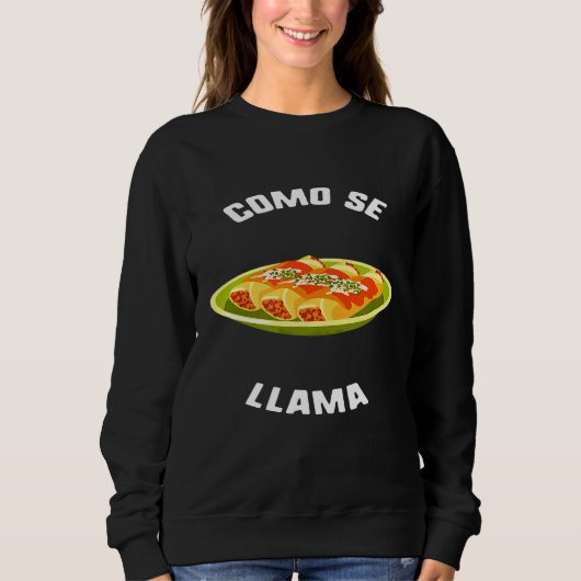 Cinco de Mayo Como Se Llama Enchilada Sombrero Mex Trui (Voorkant)