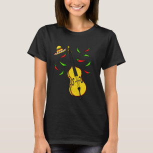 Cinco de Mayo contrabas, bassist Mexicaanse muziek T-shirt