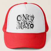 Cinco De Mayo Cool Typografie Trucker Pet (Voorkant)