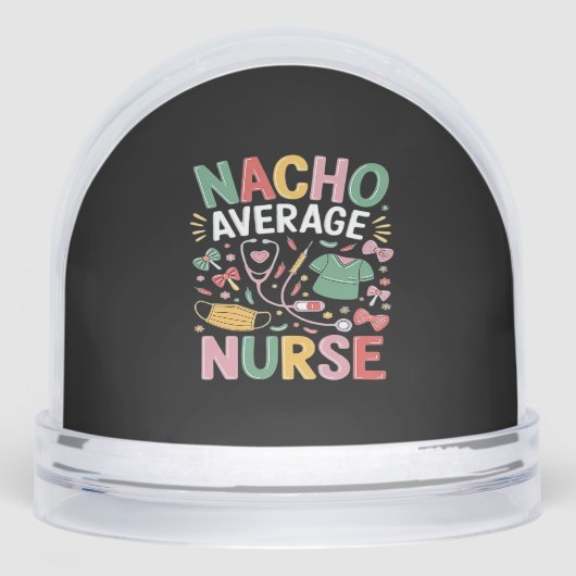 Cinco De Mayo Coquette Bow Nacho Average Nurse Nur Sneeuwbol (Voorkant)