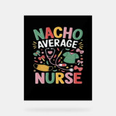 Cinco de Mayo Coquette Bow Nacho Gemiddelde Nurse  Acryl Bord (Voorkant)