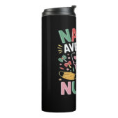 Cinco de Mayo Coquette Bow Nacho Gemiddelde Nurse Thermosbeker (Gedraaid links)