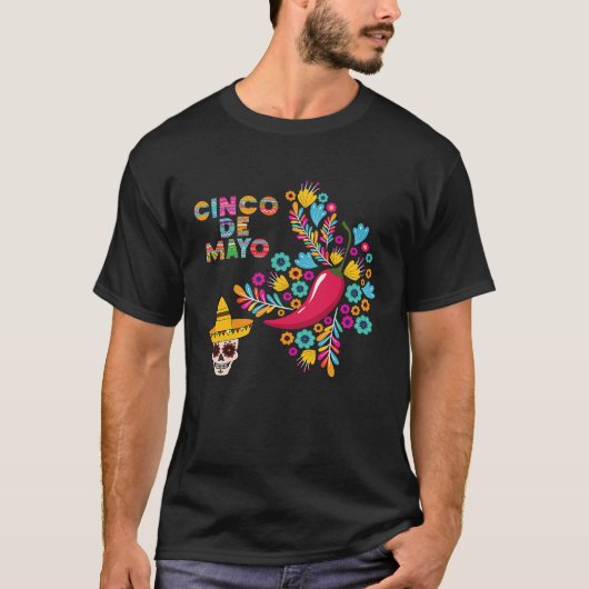 Cinco de Mayo Costume for Adults T-shirt (Voorkant)
