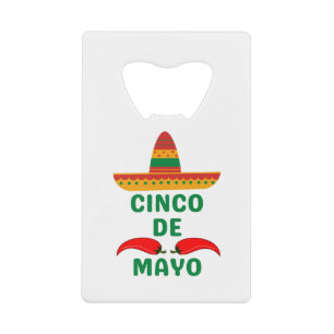 Cinco De Mayo Creditkaart Flessenopener