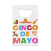 Cinco De Mayo Creditkaart Flessenopener (Achterkant)