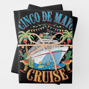 Cinco De Mayo Cruise Mexico Mexicaans Schip Feest Inpakpapier Vel