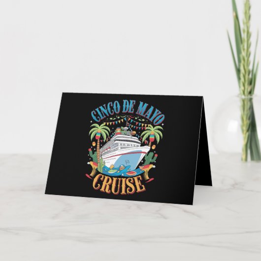 Cinco de Mayo Cruise Mexico Mexicaanse schip Fiest Bedankkaart (Voorkant)