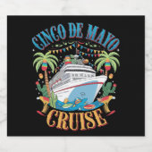 Cinco de Mayo Cruise Mexico Mexicaanse schip Fiest Bier Etiket (Enkel label)