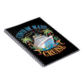 Cinco de Mayo Cruise Mexico Mexicaanse schip Fiest Notitieboek (Rechterzijde)