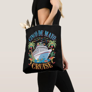 Cinco de Mayo Cruise Mexico Mexicaanse schip Fiest Tote Bag