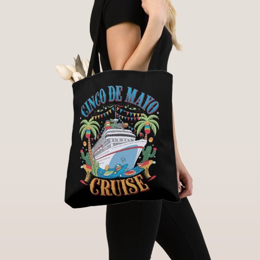 Cinco de Mayo Cruise Mexico Mexicaanse schip Fiest Tote Bag (Dichtbij)