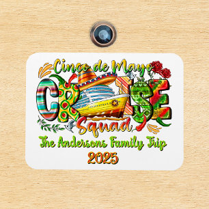 Cinco De Mayo Cruise Shirt Aangepaste Naam & Jaar Magneet