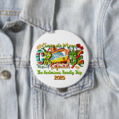 Cinco De Mayo Cruise Shirt Aangepaste Naam & Jaar Ronde Button 4,0 Cm (In situ)