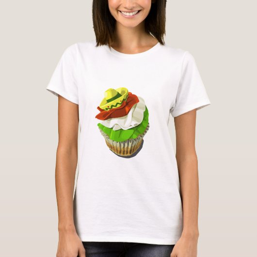Cinco de mayo cupcake t-shirt (Voorkant)