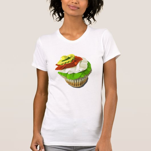 Cinco de Mayo cupcake t-shirt (Voorkant)