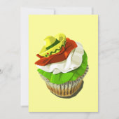Cinco de Mayo cupcake-uitnodiging Kaart (Voorkant)