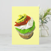 Cinco de Mayo cupcake-uitnodiging Kaart (Staand voorkant)