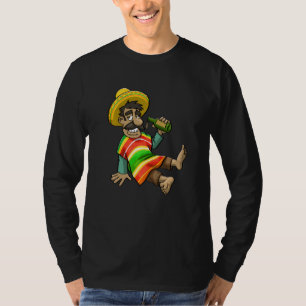 Cinco De Mayo Dabbing Dronken Oom Vrouwen Mexicaan T-shirt