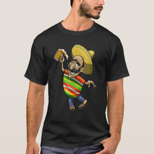 Cinco De Mayo Dabbing Dronken Oom Vrouwen Mexicaan T-shirt
