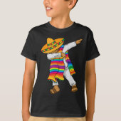 Cinco De Mayo Dabbing Mexicaans Poncho Kinder Peut T-shirt (Voorkant)