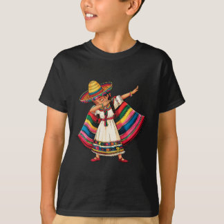 Cinco de Mayo Dabbing Mexicaanse meisjes Sombrero  T-shirt